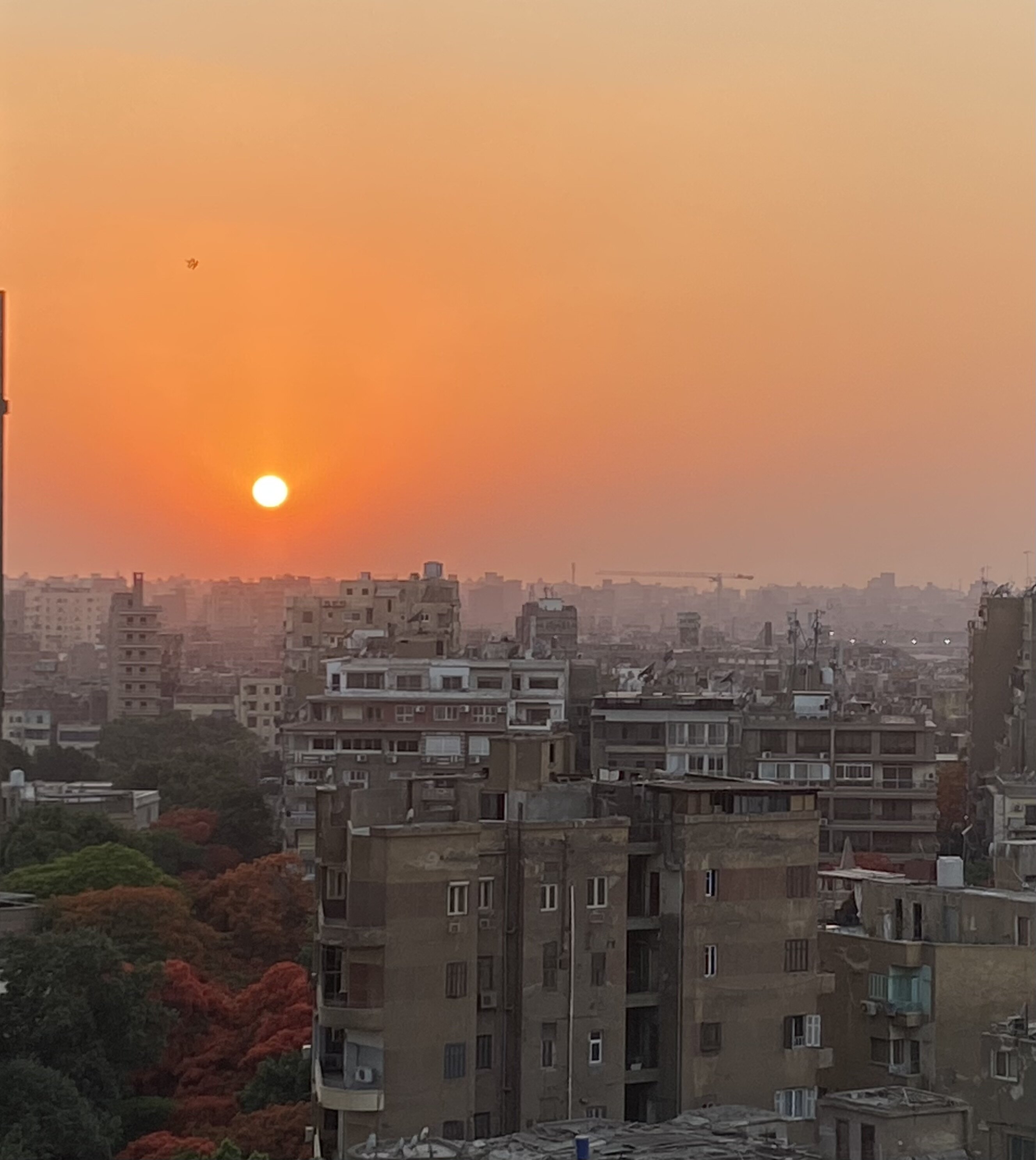 Solnedgang over Kairo